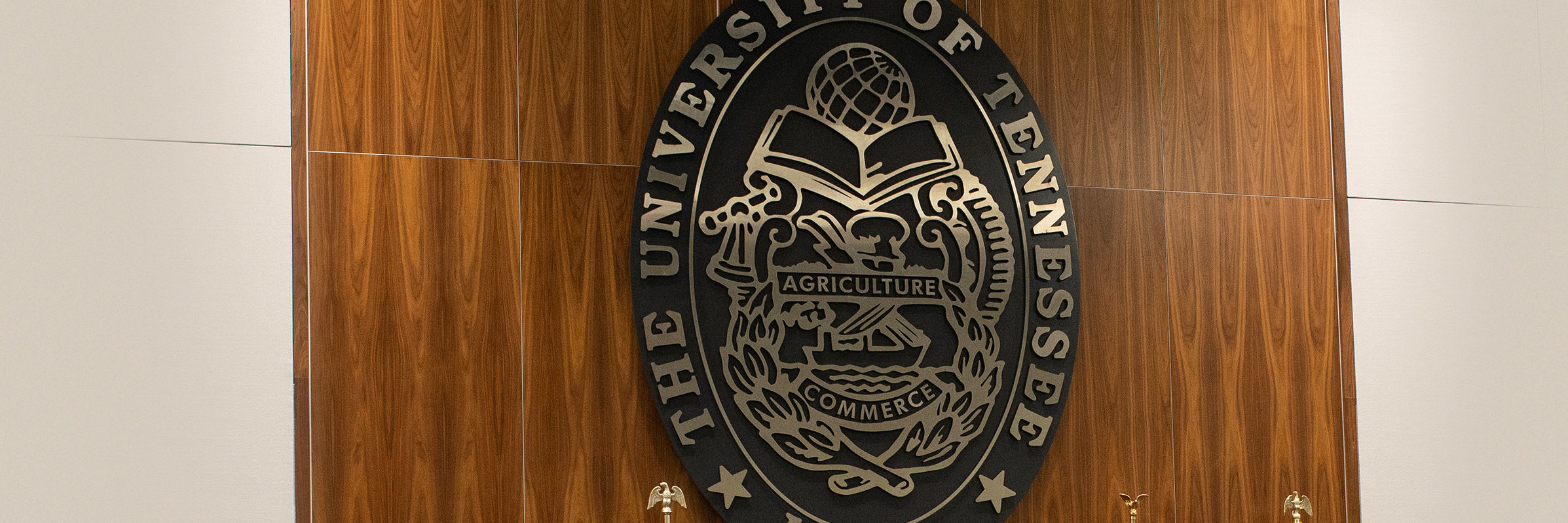 The University of Tennessee seal on the student union ballroom at UTK